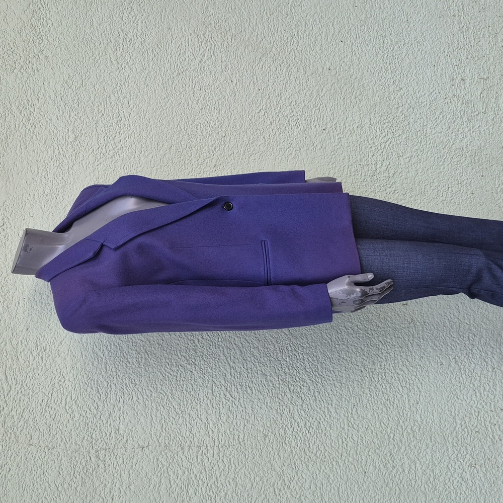 Design Assets Ladies Vintage Purple (1) Button Pure Wool Luxe Blazer